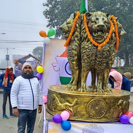 Artisan crafting statue